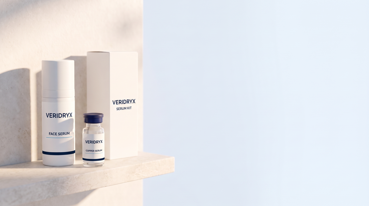 Veridryx products on a shelf